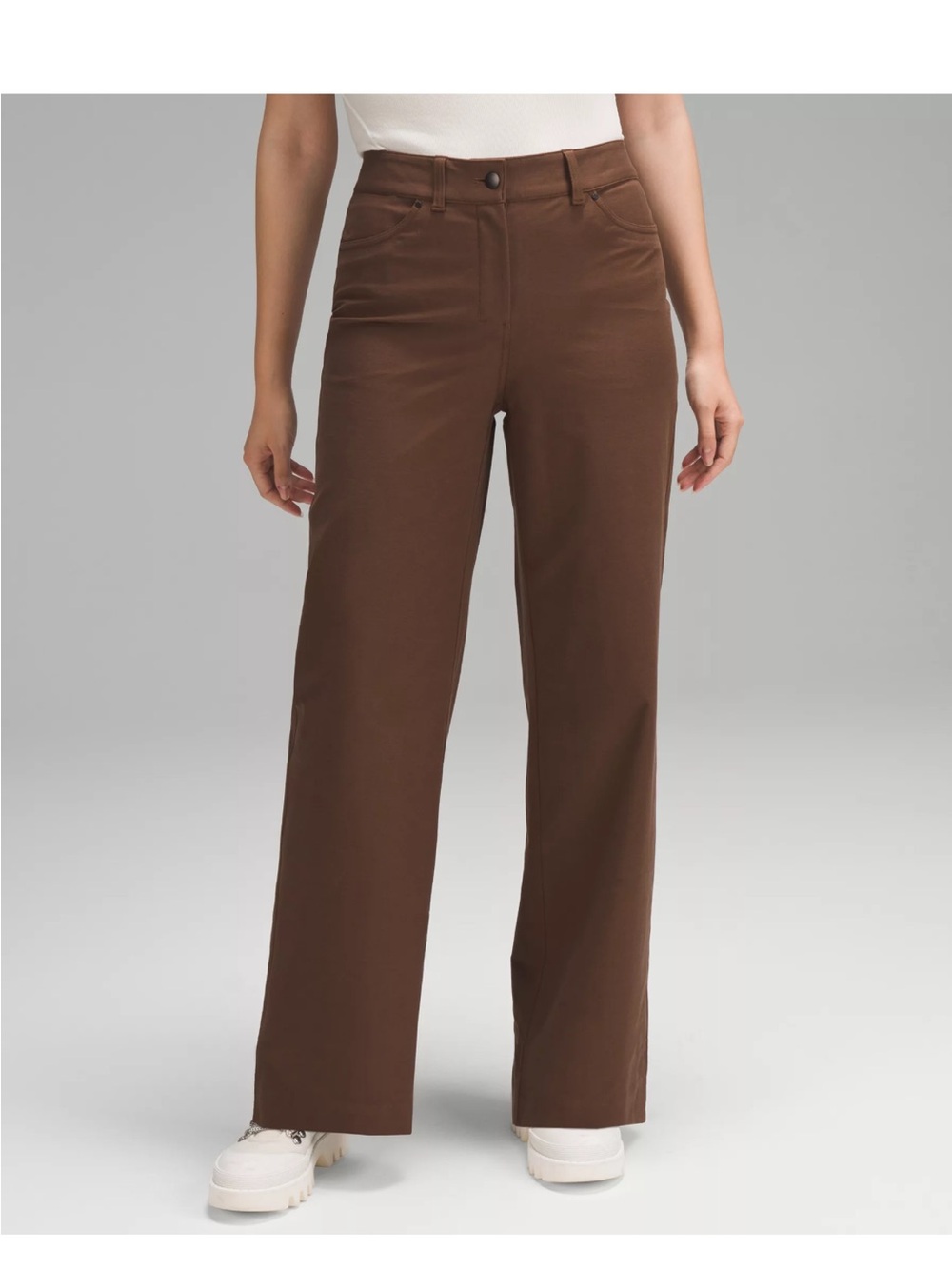 lululemon athletica Brown Wide-Leg Pants